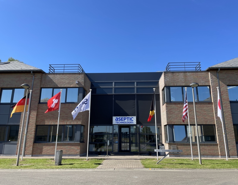 Company_AT building + flags